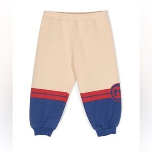 Gucci Kids Beige and Navy Joggers